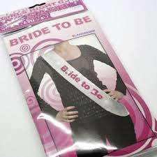Bride to be  sash