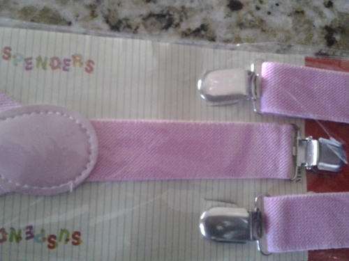 Kiddies Dress up suspenders, Light Pink, was R25 now R16