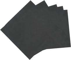 party paper serviettes (20 in pack) - black