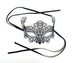 Fancy black lace mask - dress up