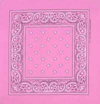 Light pink headband /  party bandana - perfect for cowboy party