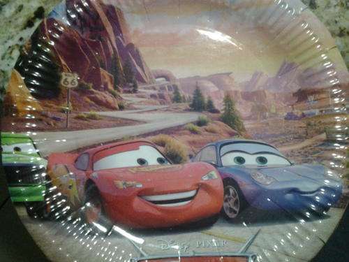 Cars mcqueen party paper plates(10)