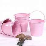 Pink Galvanized bucket. 8cm was R16 now R9