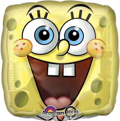 Spongebob square face helium foil balloon,43cm