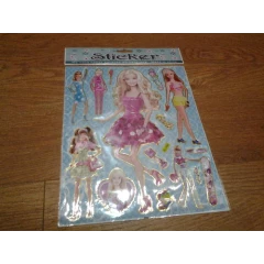 Barbie sticker sheet