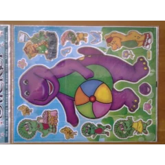 Barney sticker sheet