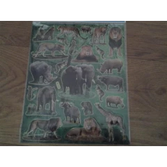 Wild animal sticker sheet