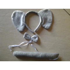 Elephant ears with bow tie and tail, perfect for a party or concert