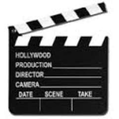Director board, clap board, perfect for Hollywood party, 17x20cm