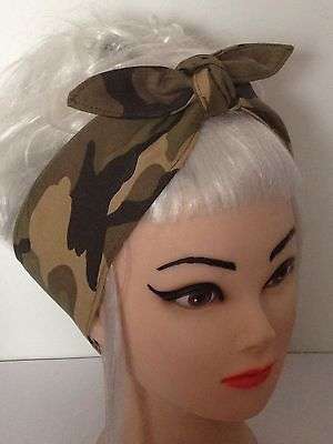 Brown Camo army party bandana