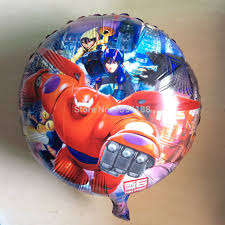 43cm Big Hero kids party Foil Balloon - blow up with pump - great party favor