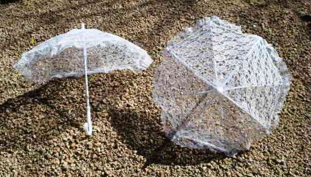 Lace umbrella, small, 26cm