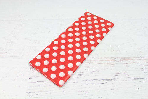 Tissue gift wrap paper - sheets 20inx26in - red polka dot