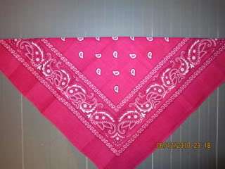 Pink headband /  party bandana - perfect for cowboy party 54x54cm