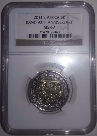 2011 R5 SARB Anniversary NGC MS67