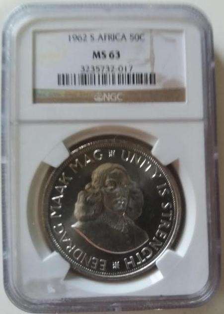1962 50 Cent MS63 NGC Graded