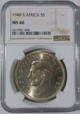 1948 5 Shillings MS66