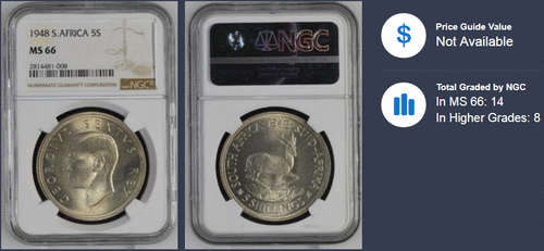 1948 5 Shillings MS66