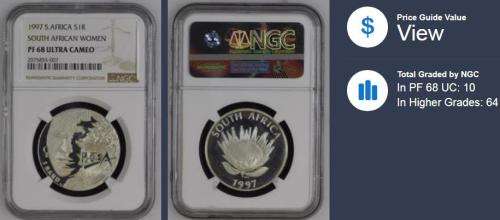 1997 R1 South African Women PF68 Ultra Cameo