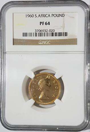 1960 Gold Pound PF64 NGC