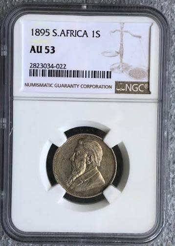 1895 1 Shilling AU53