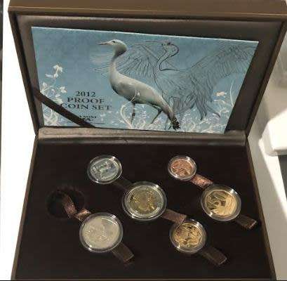 2012 Proof Set without 5 Cent medallion