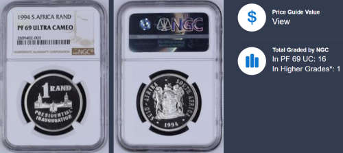 1994 Silver R1 Presidential Inauguration PF69 Ultra Cameo NGC 2809402-003