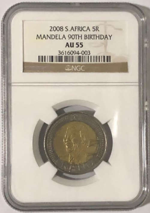 2008 R5 Mandela 90th Birthday AU55 NGC 3616094-003