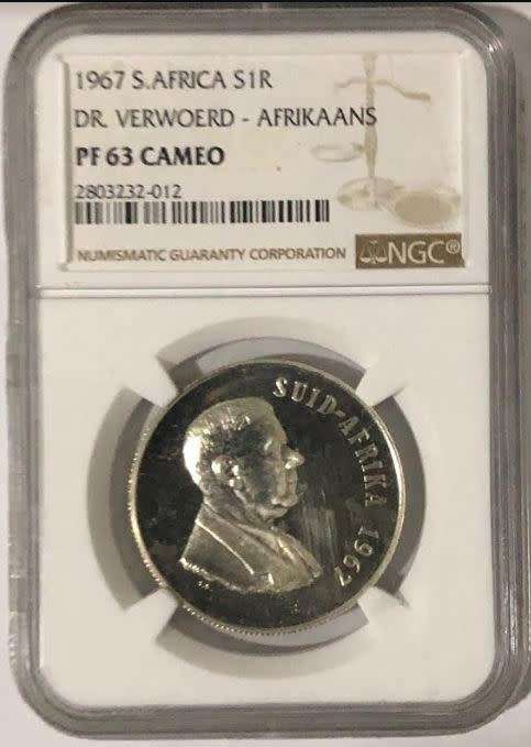 1967 R1 Dr Verwoerd - Afrikaans PF63 Cameo NGC 2803232-012
