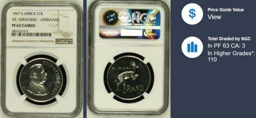1967 R1 Dr Verwoerd - Afrikaans PF63 Cameo NGC 2803232-012