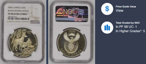 2006 20C Silver 1oz Black-Backed Jackal PF68 Ultra Cameo NGC 2833526-016