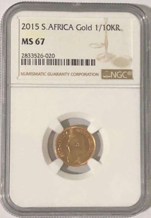 2015 Gold 1/10KR MS67 NGC 2833526-020