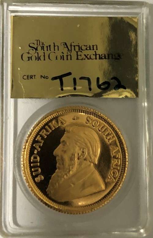 1982 1/10th Proof Gold Krugerrand Cert. No T1762(Relisted due to no payment from Buyer)