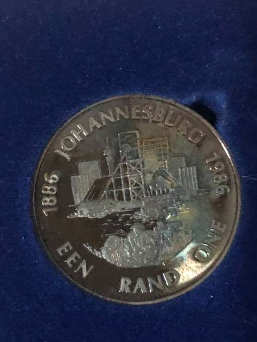 1986  Proof R1 Johannesburg Gold Mines(Some strange-nice toning on one side)