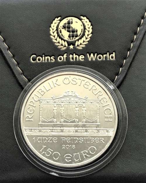 2018 1oz Silver Austria Philharmonic Bullion Coin