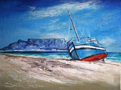 Stella Pelser, Acrylics on Canvas Board, 30 x 40 cms, Historic Work