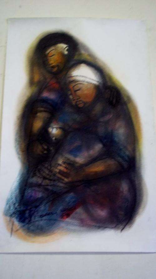 Godfrey Ndaba, Pastel and Charcoal Mixed Media