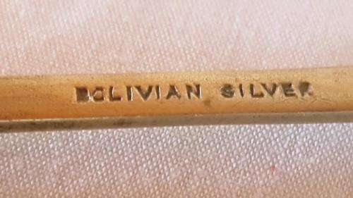 Bolivian Silver!! Beautiful Silver Suger Cube Tongs