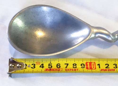 Stunning and LARGE!!! Beautiful Pewter Salad Spoon