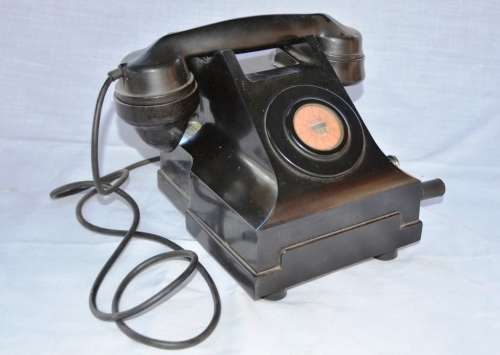 Highly Collectable 1930's Bakelite Siemens Brothers Crank Telephone. Patent 328926