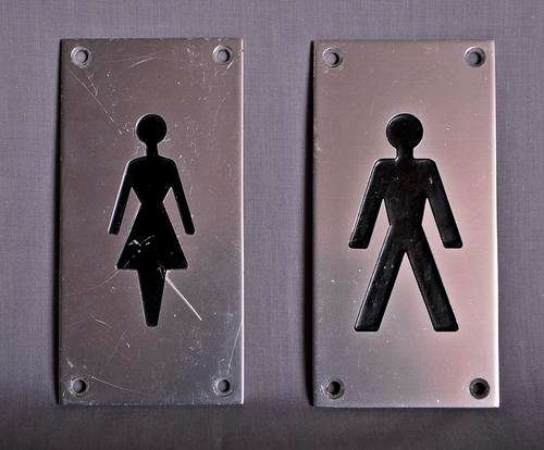 Pair of Ladies and Gents Toilet Indicators