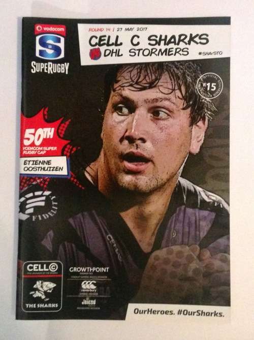 Sharks v Stormers Rugby Programme (2017)