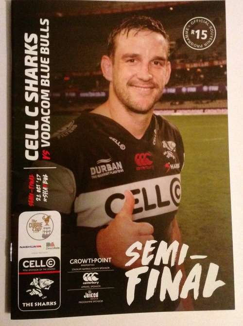 Sharks v Blue Bulls (Currie Cup semifinal programme 2017)