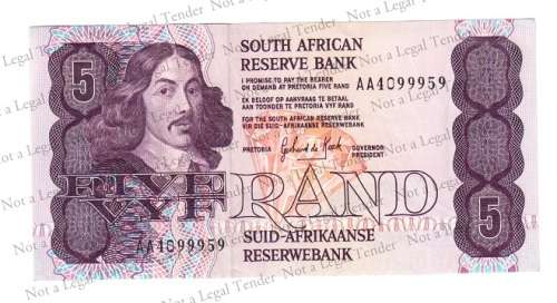 GPC de Kock ~ 3rd Issue  ~ AA 4099959 ~ UNC