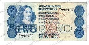 GPC de Kock ~ 1st Issue  Replacement note ~ W7 998909 ~ No Matallised thread