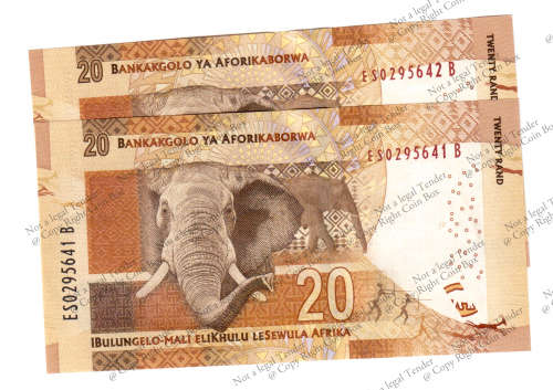 Gill Markus ~ 3rd Issue ~ES 0295642 B ~  UNC consecutive nr's