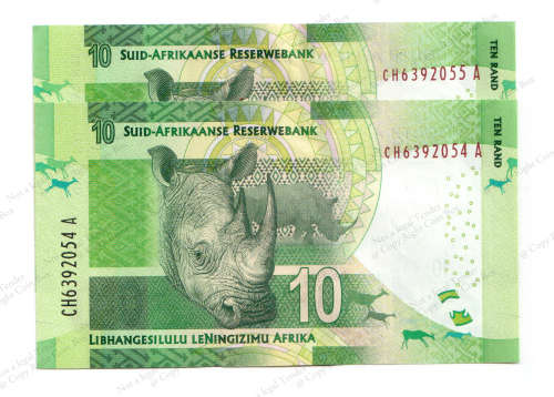 Gill Markus ~ 3rd Issue ~ CH6392054 -  55A ~  2 x UNC consecutive nr's