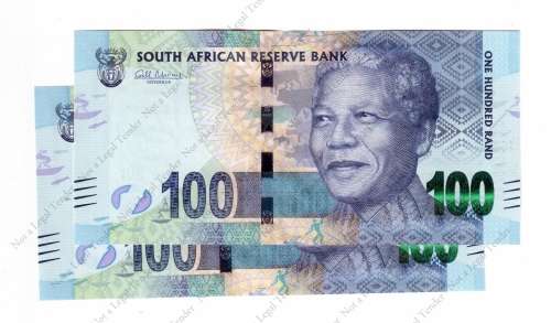 Gill Marcus 2nd Issue, 2 x Consecutive nr`s, UNC. #AF 9891650 and51  D