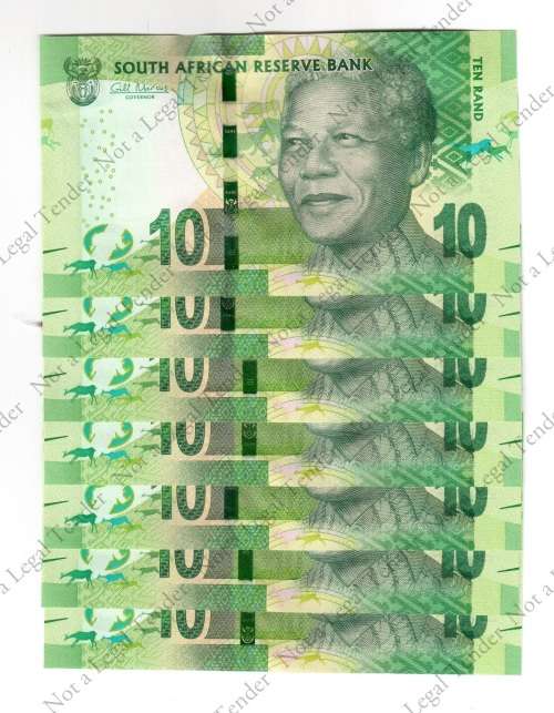 Gill Marcus 3rd Issue, 7 x Consecutive numbers UNC,  DS5775527 - 33 A