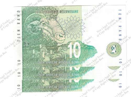 TT Mboweni ~ 1st Issue ~ FA 0413839- 41 ~ Fist Issue 3 x Consecutive nr's  UNC's